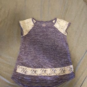 A Faded Glory purple tee shirt.